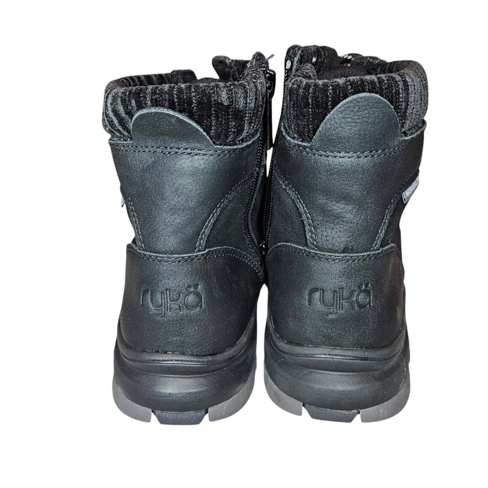 Ryka Brunswick Black Leather Suede Lace Up Hiking Style Bootie Nwot Sz 9.5 View 5